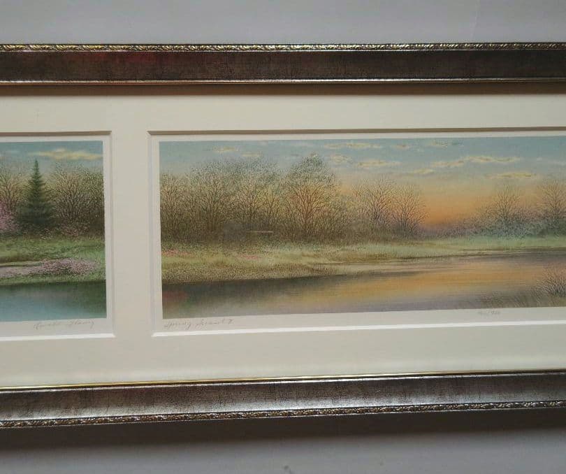 特価◯絵画 リトグラフ版画 額装品