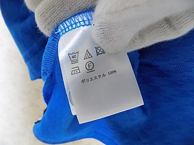 46428　フィラゴルフ　ポロシャツ　青　M