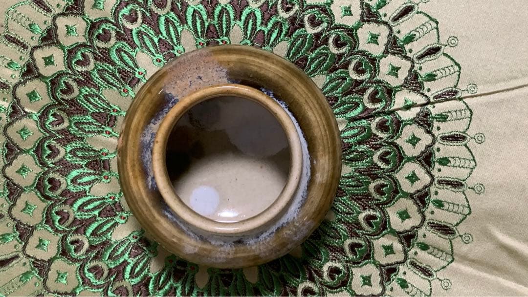 珍品　朝鮮唐津？窯変？大海茶入　棗　ナツメ　茶入　茶道具　蓋無し