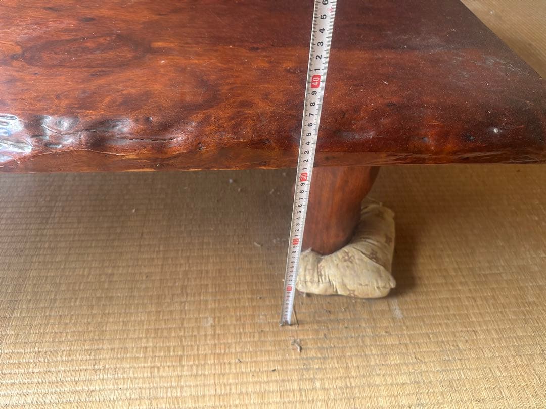 1枚板　座卓　テーブル　アンティーク　一枚板　引き取り限定です。栃木県佐野市まで