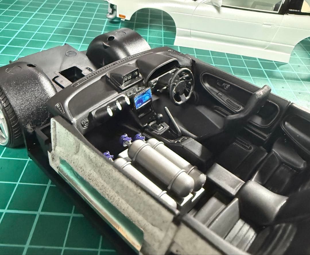 アオシマ URAS 180SX NOS仕様 Ver.2 WORKホイール 深リム