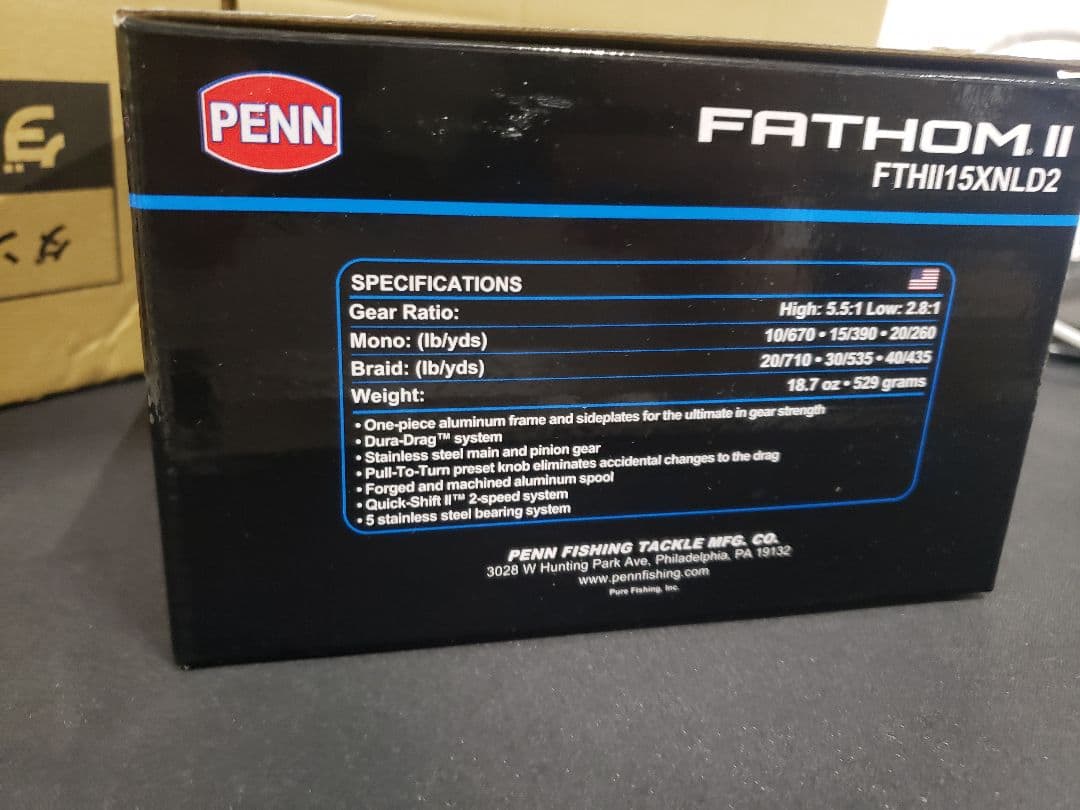 PENN (ペン) FATHOMII ファゾム2 ノーマルモデル / 2スピード