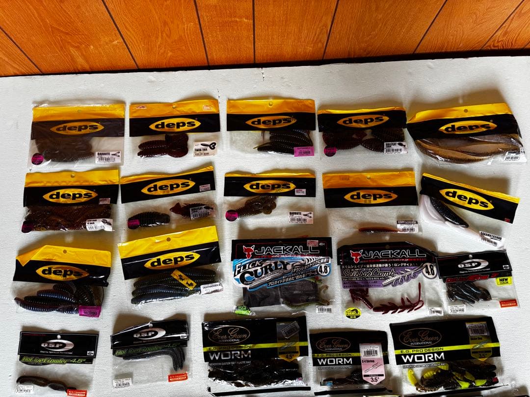 バス釣り　deps JACKALL KEITECH 他 ソフトルアー大量セット