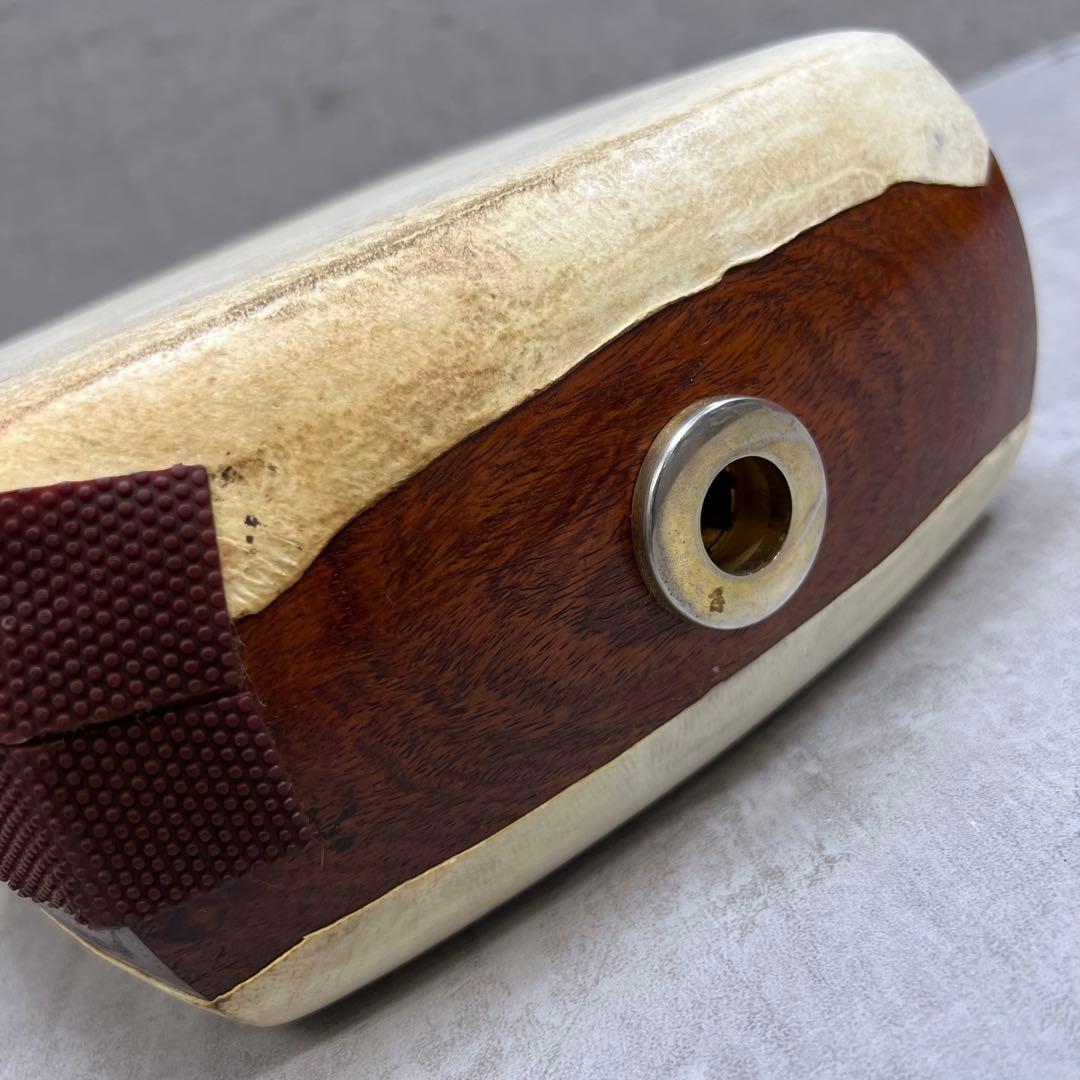 高級品　津軽三味線用　子持ち綾杉胴　和楽器　23㎝×24㎝　約1537g