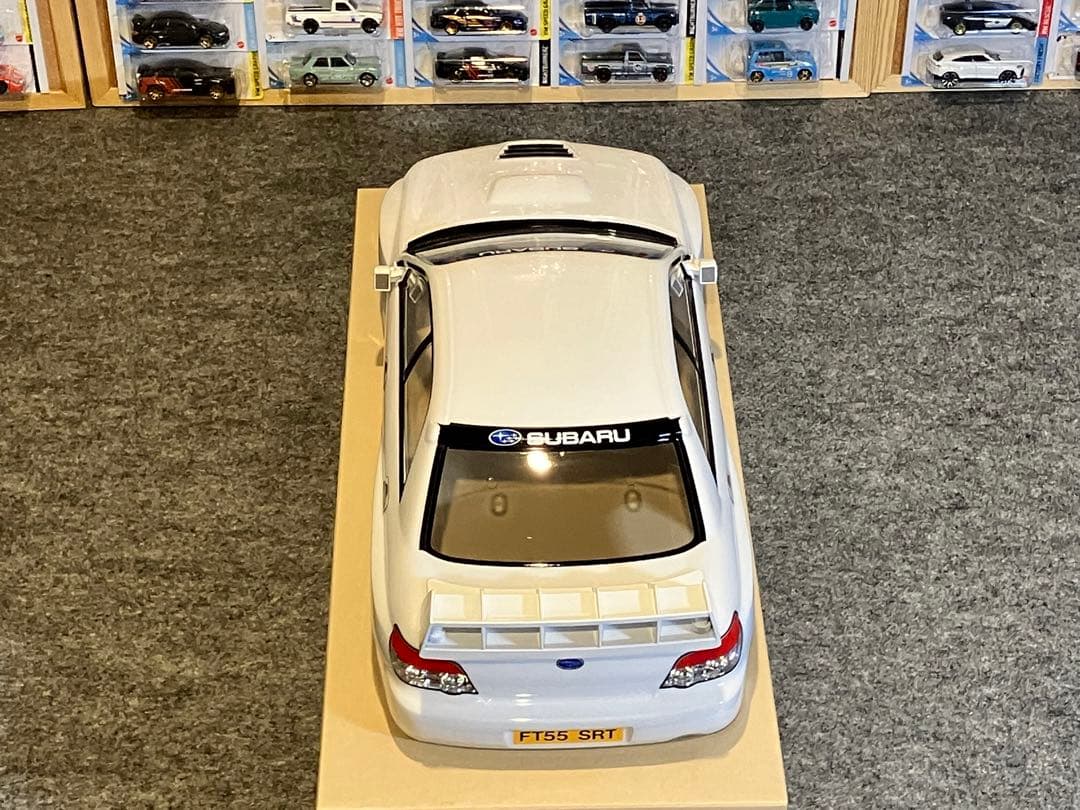 タミヤ ラジコン RC スバル インプレッサ 塗装済 スペアボディ 白 1/10