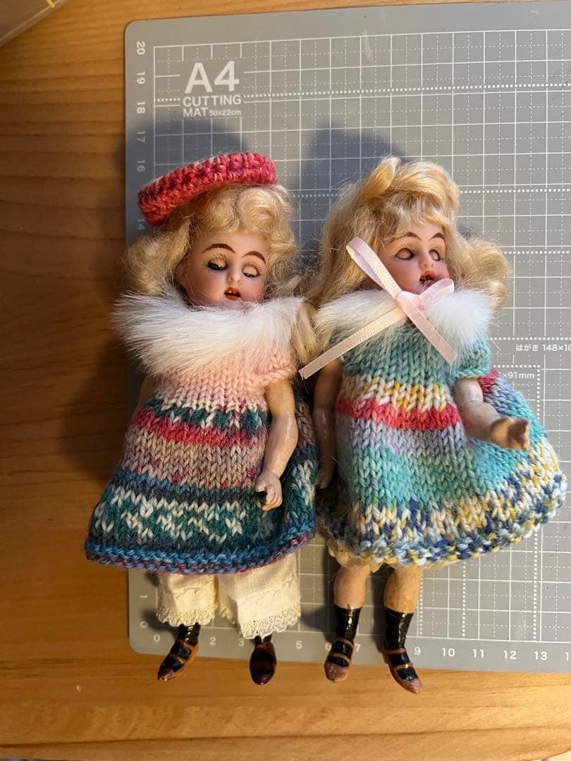 【アンティーク】シモンハルビッグ/カマー＆ラインハルトミニョネット15cmペア