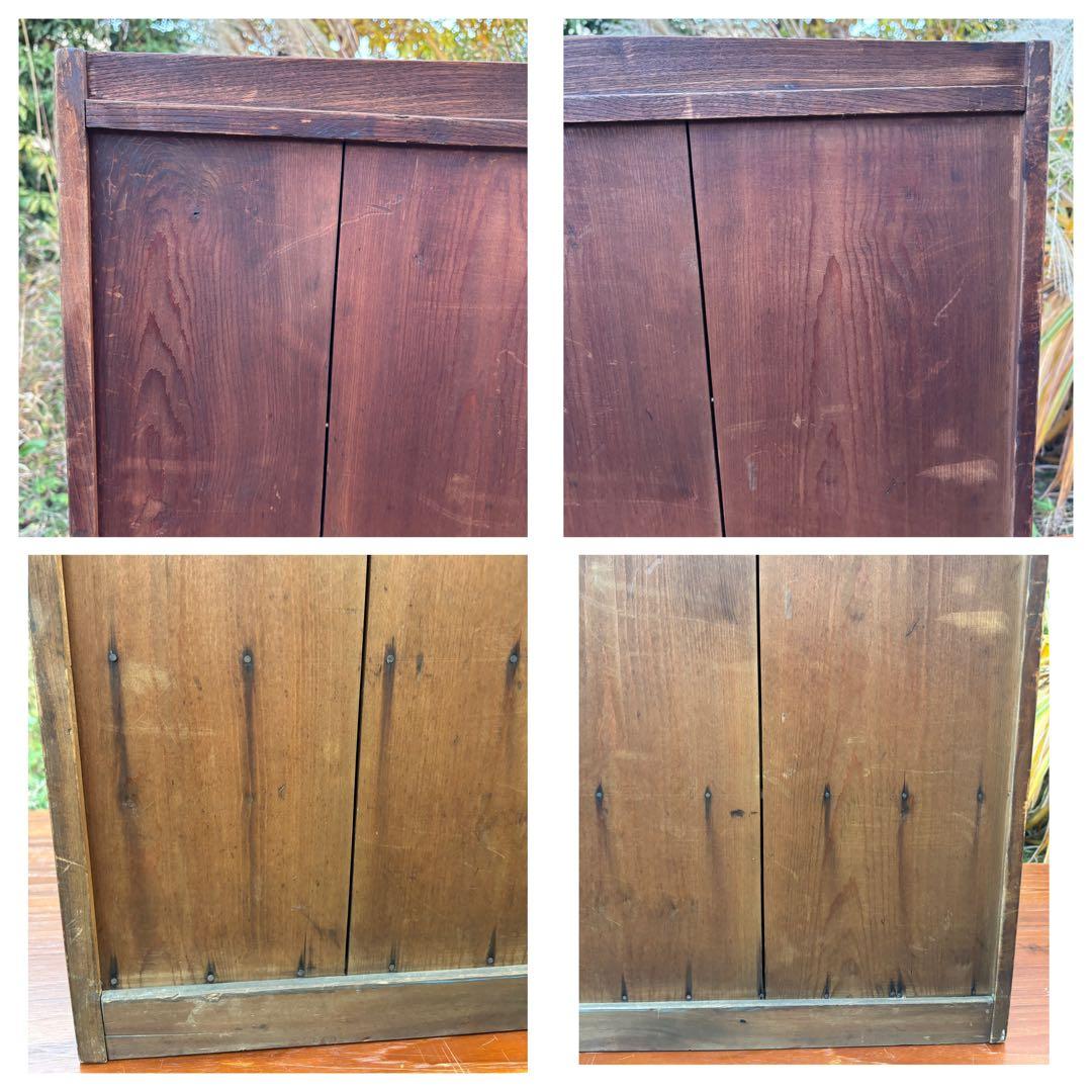 アンティーク 木製 帳場机ライティングビューロー デスク チェスト レトロ