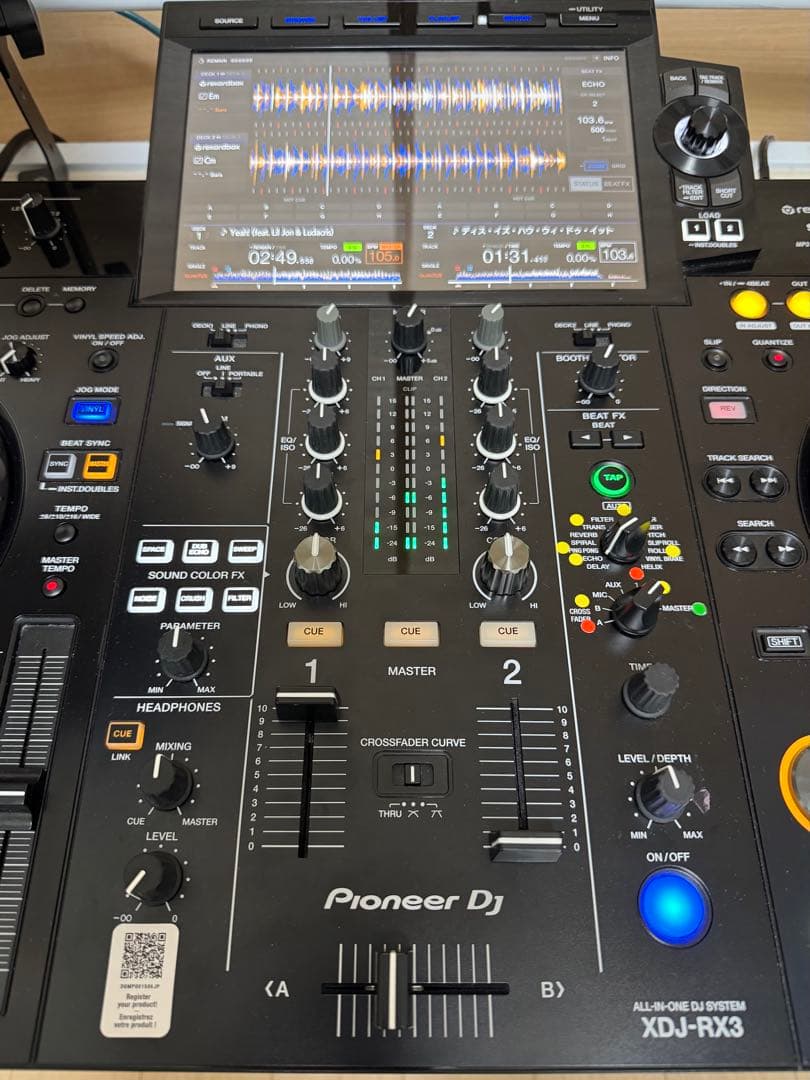 Pioneer DJ XDJ-RX3 コントローラー/Shure SRH440