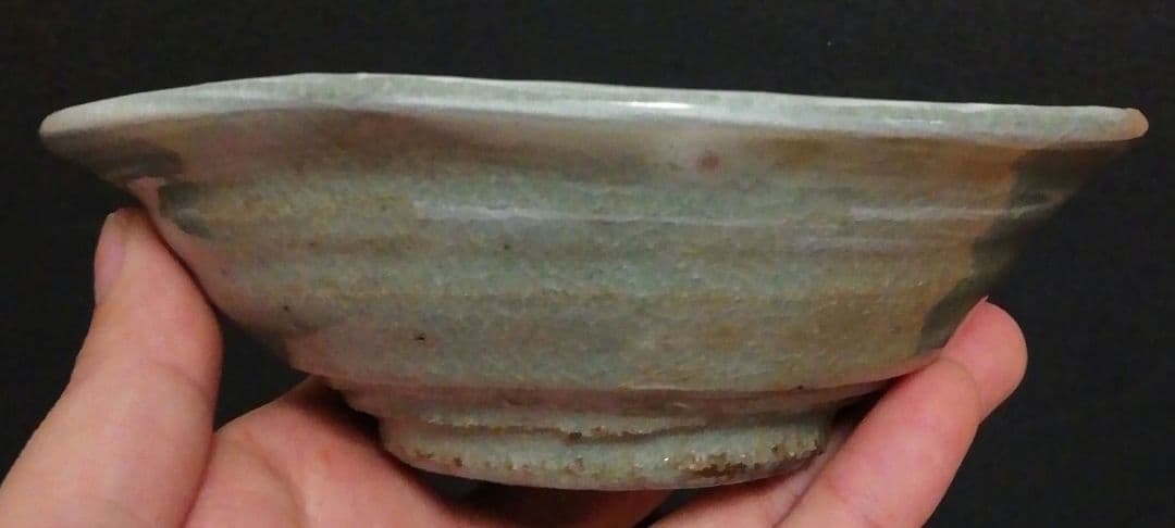 人間国宝　清水卯一？　作　刷毛目　茶碗　箱付　茶道具