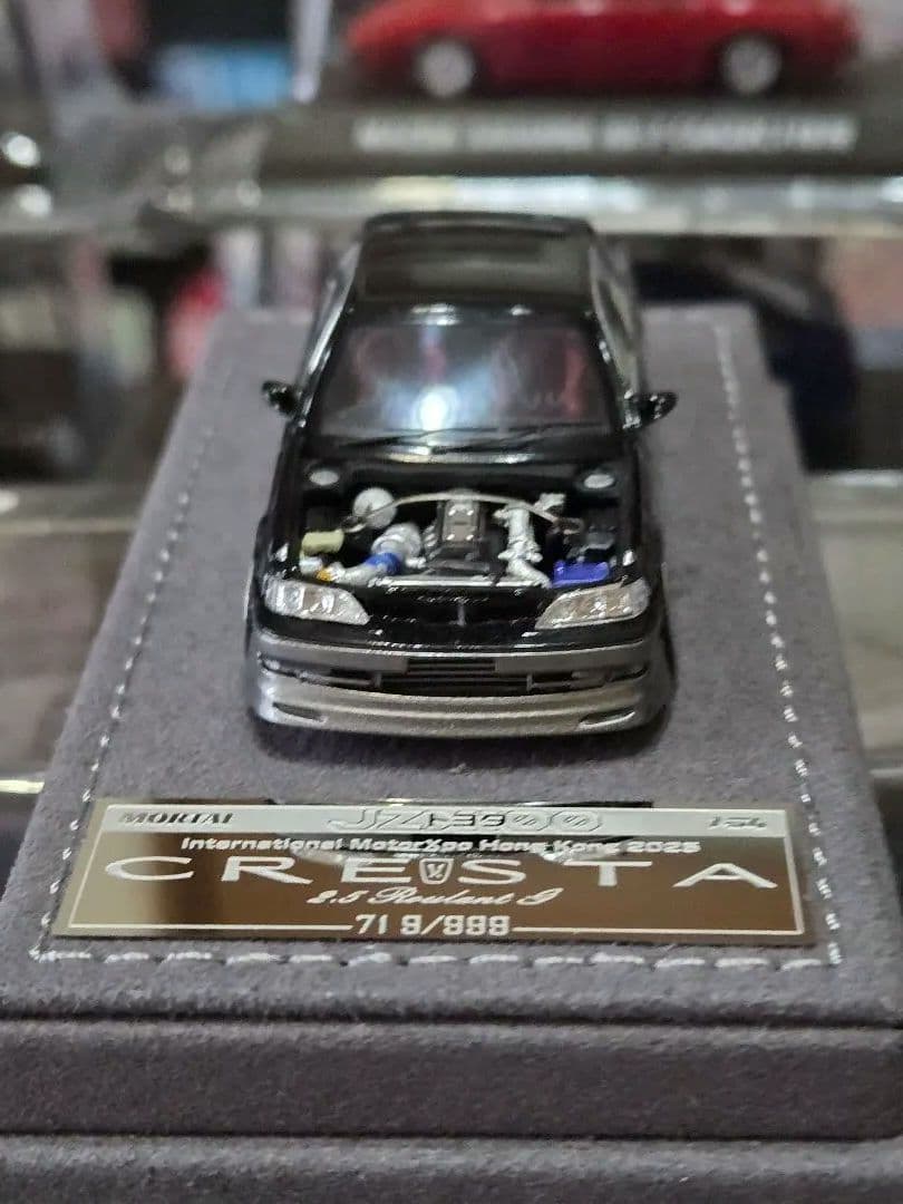 新色✨️MORTALMODELトヨタ クレスタ2.5ルーラントG黒銀1/64