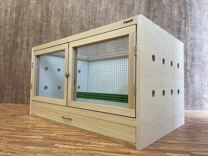 ＦandＫ爬虫類木製ケージ　フクロウケージ