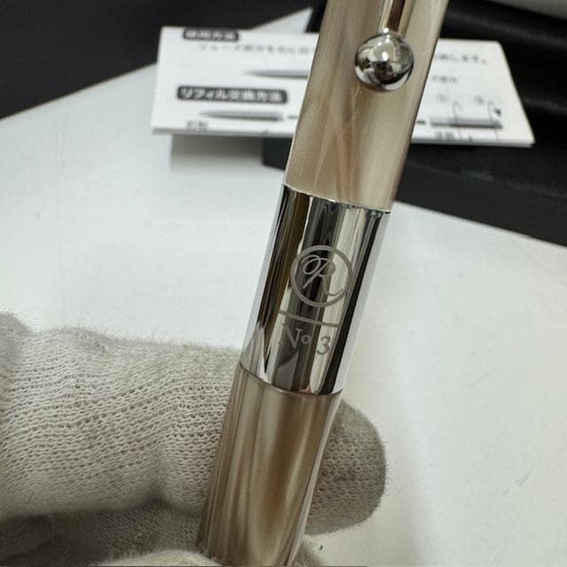 GA1492◆ロメオ ROMEO №3 ボールペン イタリアンベージュ 未使用♪