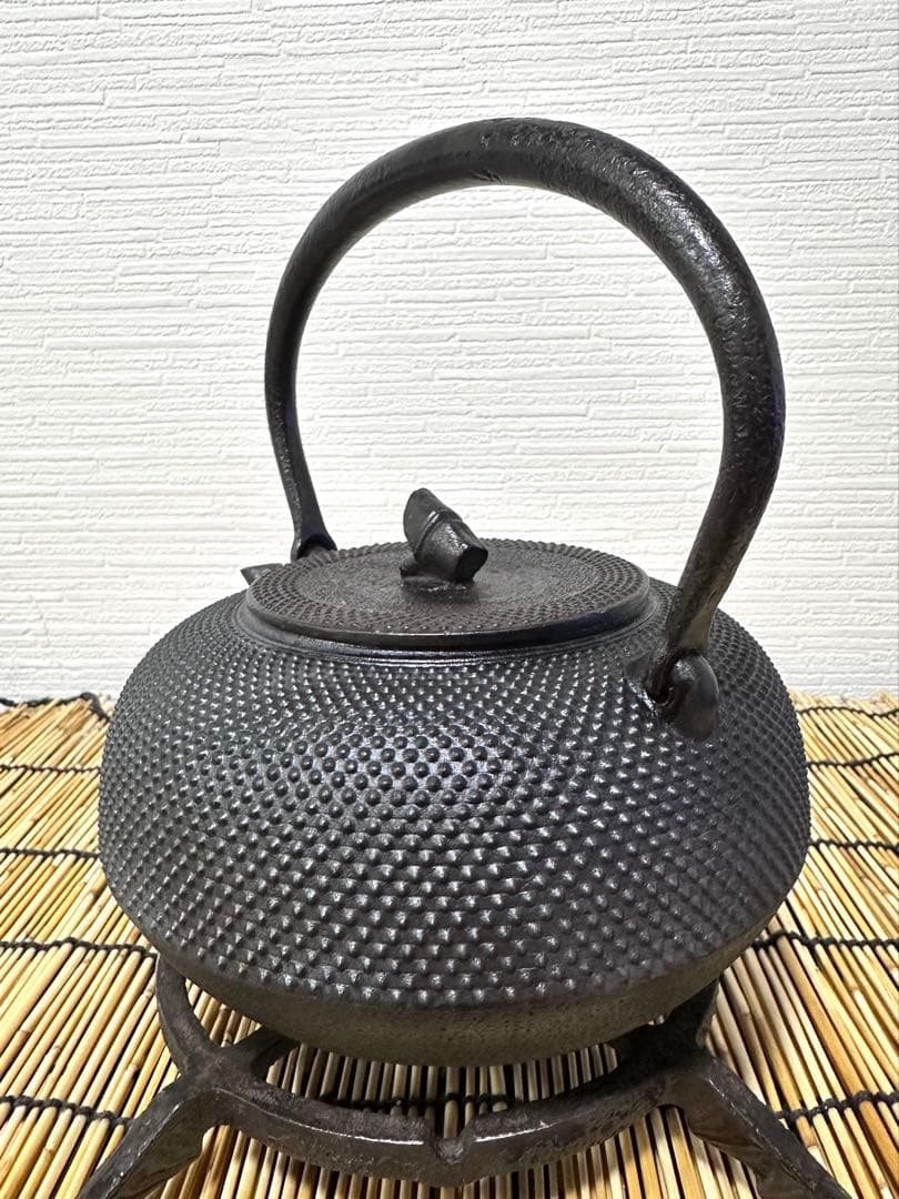 ＵＳＥＤ、良品　南部秀山堂　佐藤 勝弘作　１５型アラレ　en様売約済み