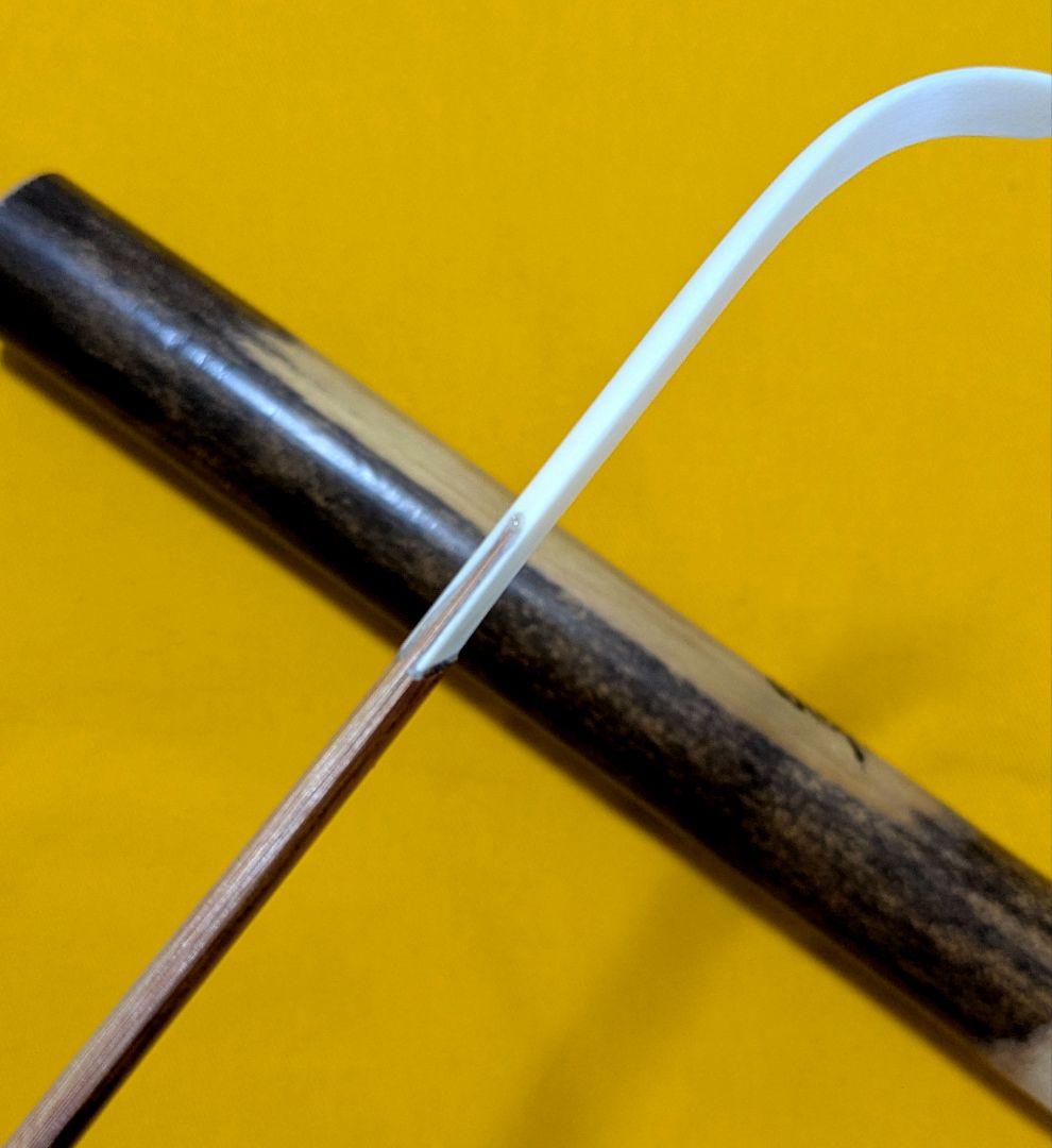 【閉店売り尽し】本煤竹挟継茶杓　定寸利休型