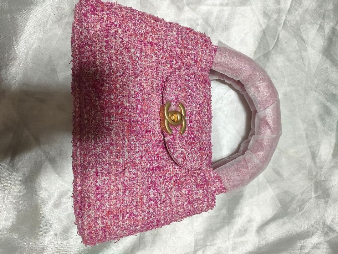 CHANEL ピンク ツイード ショルダーバッグ ノベルティ