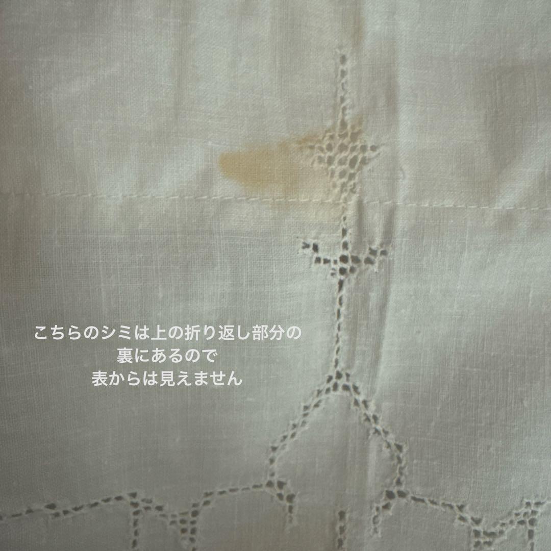 フランスアンティークஐ⋆*刺繍カーテンドイリー付き