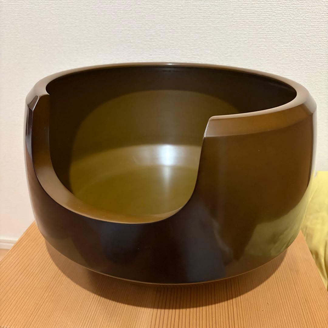 唐銅風炉師 黒瀬宗康 唐銅面取風炉　在銘　共箱 共布 裏千家 師:一の瀬宗辰