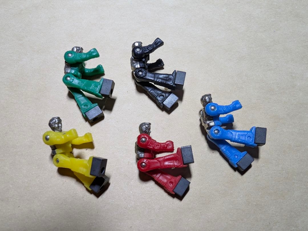 当時物 ダイアクロン隊員5体セット タカラ玩具 戦隊 超合金 ビンテージ　レトロ