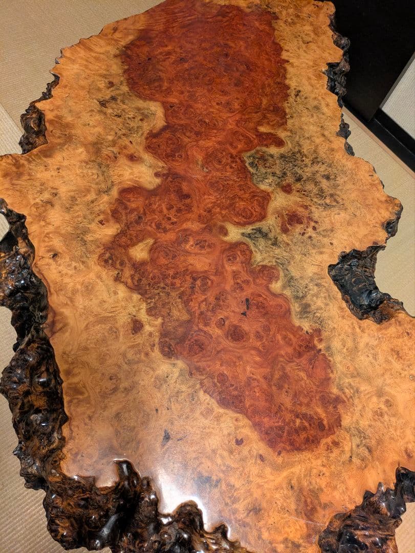 【花梨一枚板】高級天然木製座卓