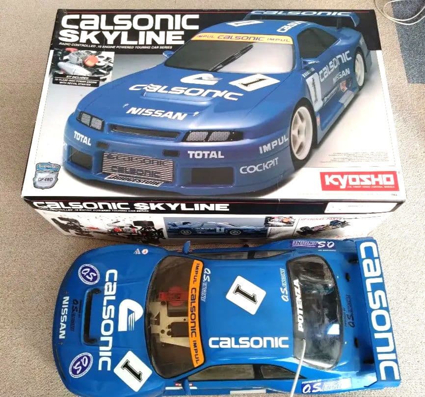 京商 Calsonic Skyline 4WD GTR エンジンラジコンカー