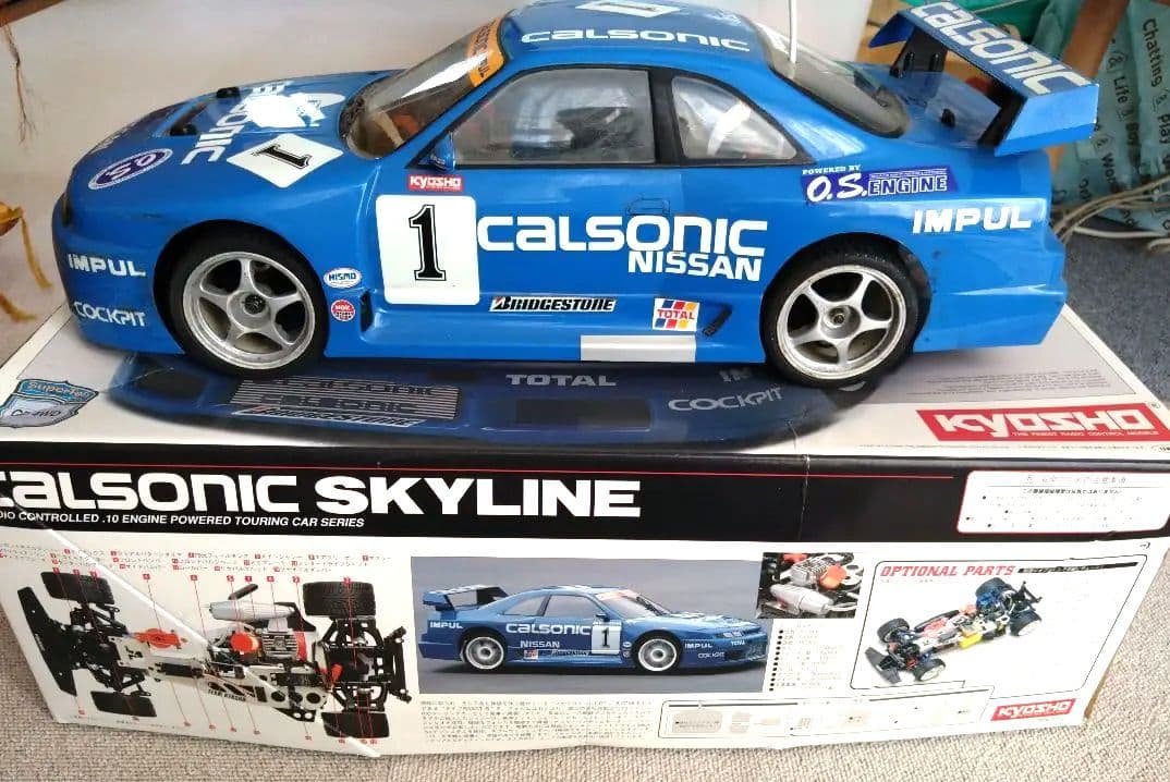 京商 Calsonic Skyline 4WD GTR エンジンラジコンカー