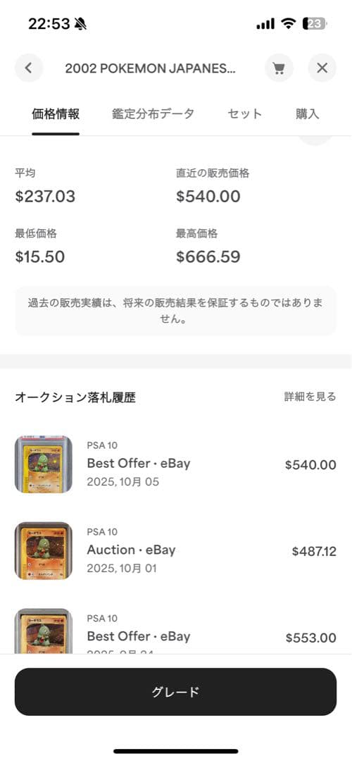 PSA10 ヨーギラス マクドナルド プロモ 2002 018 50