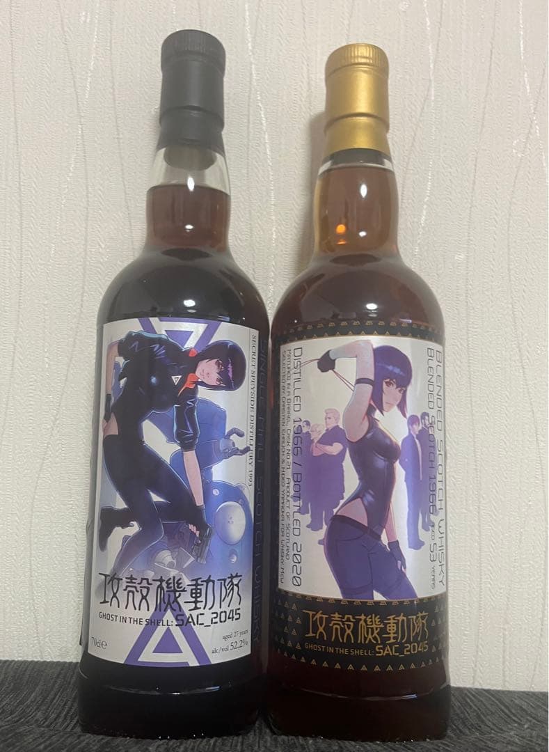 ウイスキーミュウ 攻殻機動隊ラベル　2本セット