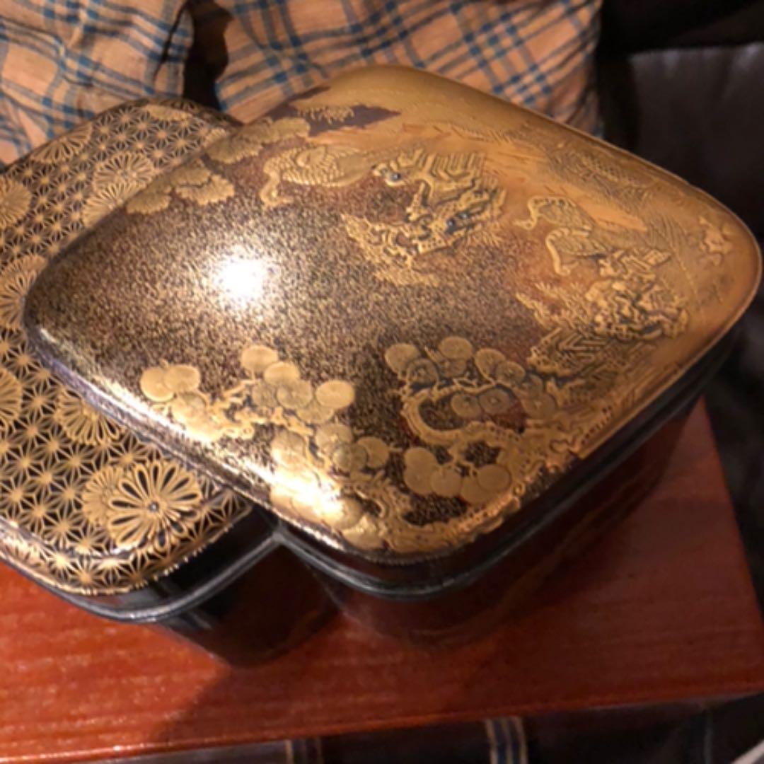 桃山蒔絵　本金蒔絵茶箱　鈴口　大名道具