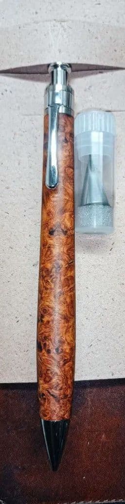 工房楔　花梨瘤杢　シャーペン　野原工芸