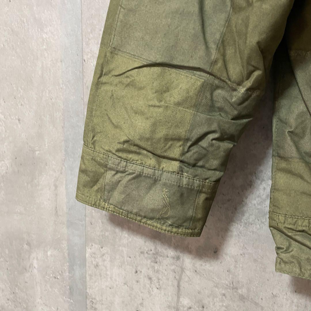 Burtonバートンスキーウェアスノーボードジャケット緑グリーンカーキチェック柄