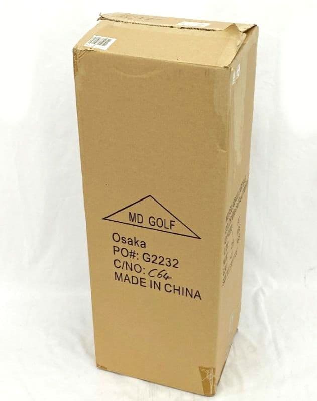 未使用品MDGOLF ゴルフ キャディバッグ ゴルフバッグ ブラックレッド系