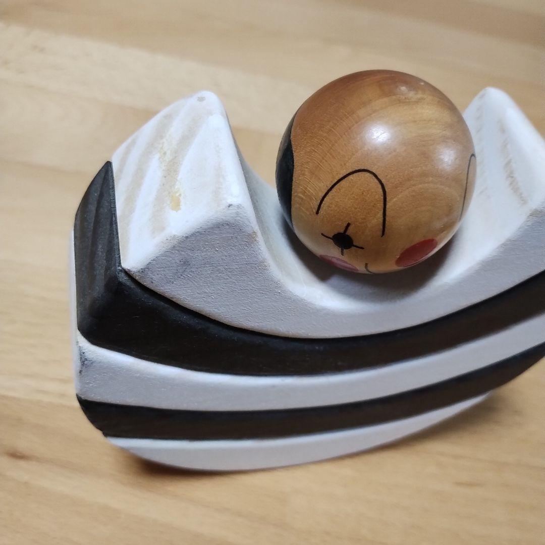 Tello Rare製、ヴィンテージ品　スイス製　白黒マイム　積み木　おもちゃ