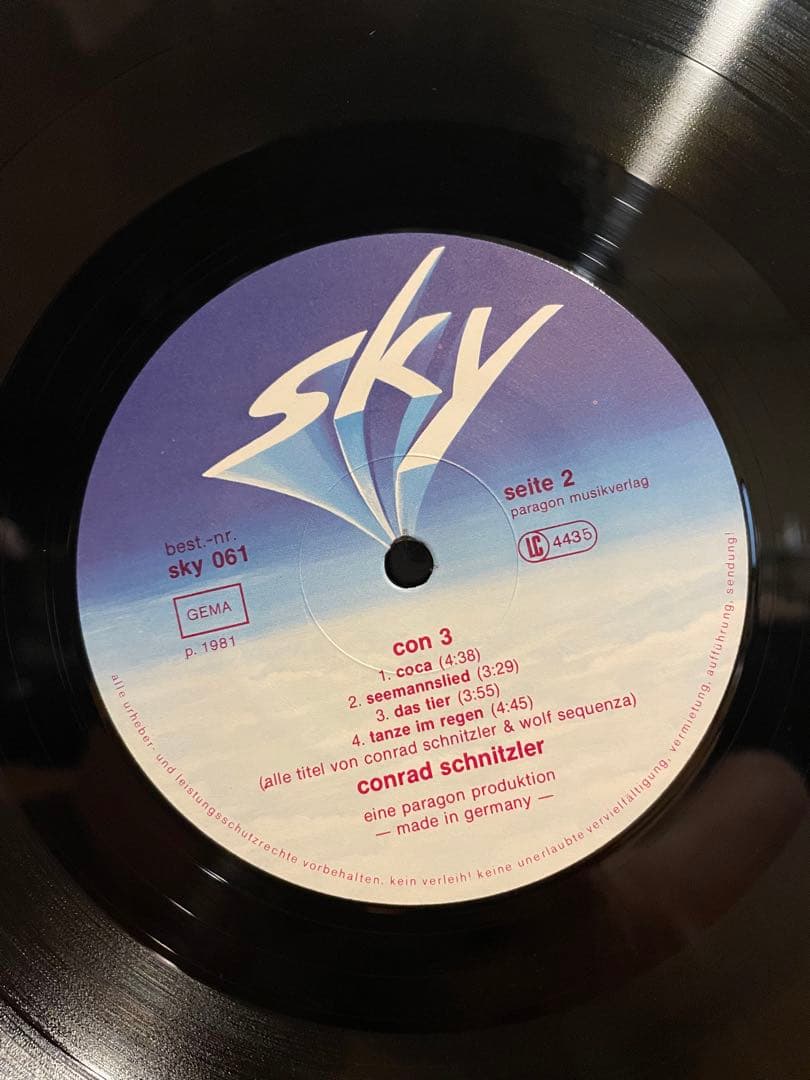 美品Conrad Schnitzler – CON 3（SKY 061A.B）