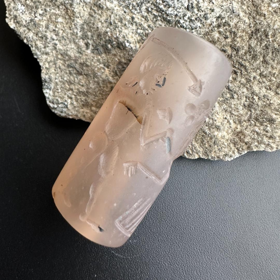 円筒印章 古代メソポタミア文明 英雄と怪物 スタンプ パワーストーン 1494