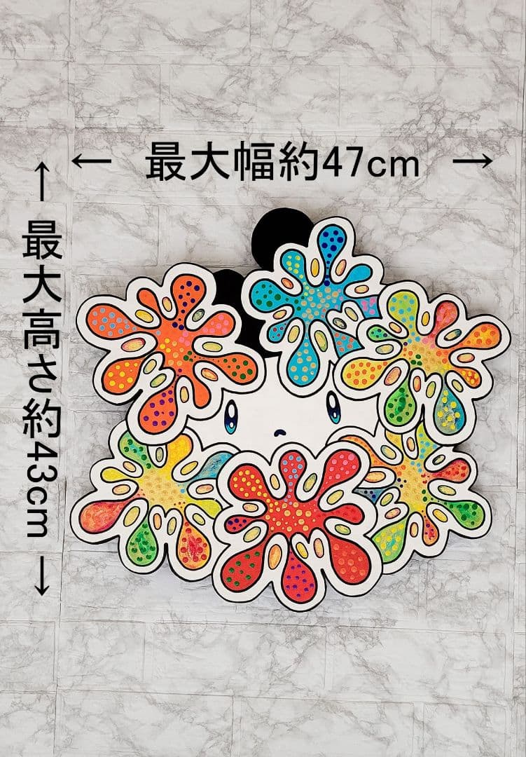 ★鈴木哲也★合板(470×430mm)★アクリル原画1点物★送料無料#135