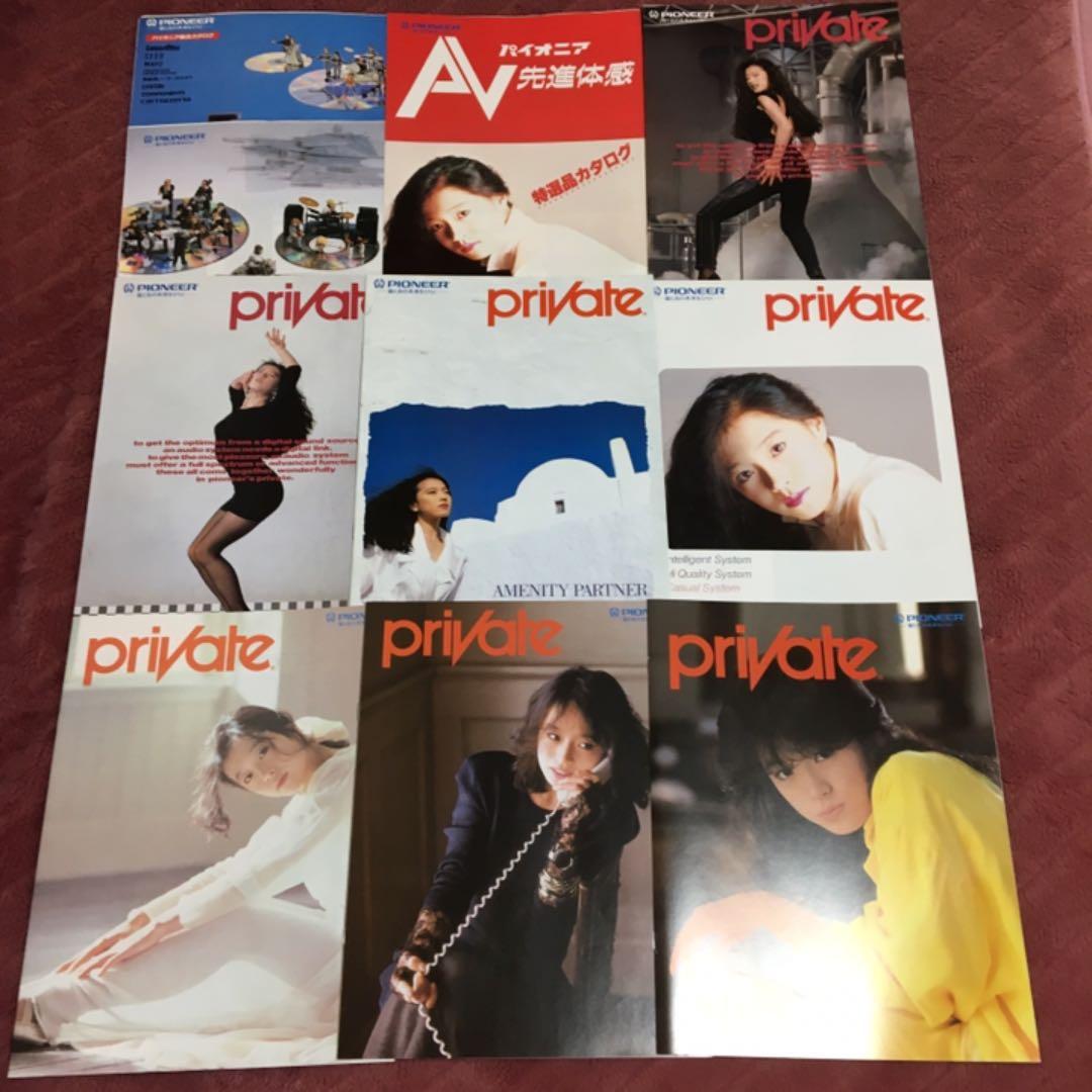 中森明菜（非売品）パイオニアカセットテープ（希少）&パイオニアカタログ✖10種