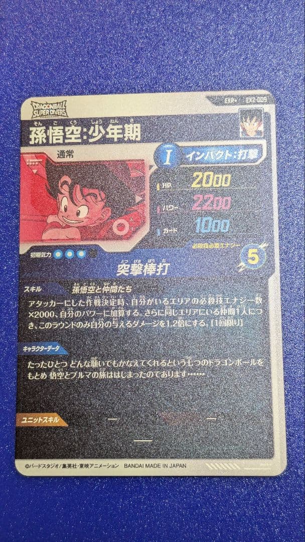 い*た様 ドラゴンボールスーパーダイバーズ 2弾 神龍EXR　EX2-009　パ