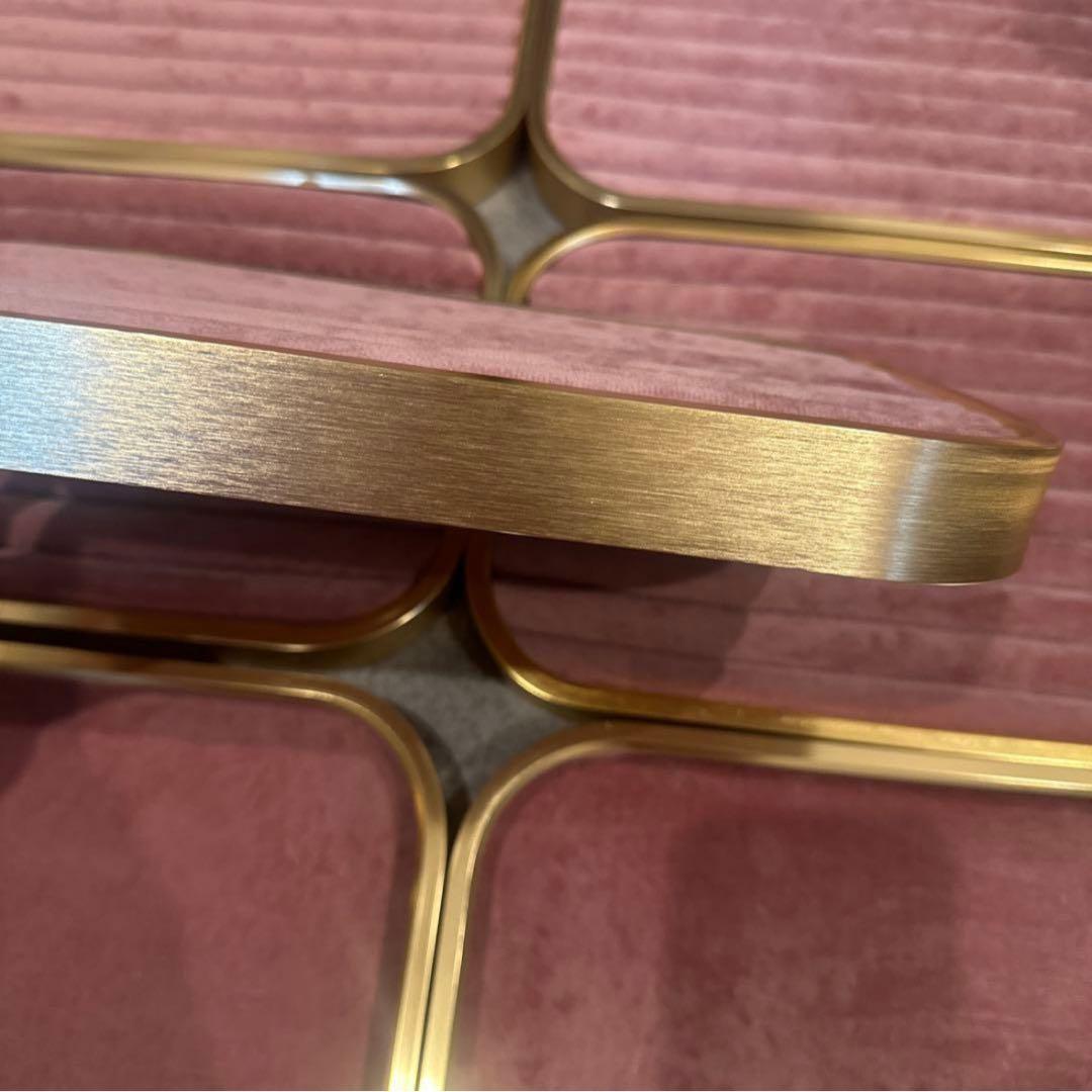 ピンク ベロア トレイ 7枚セット 什器 リングケース リングトレイ