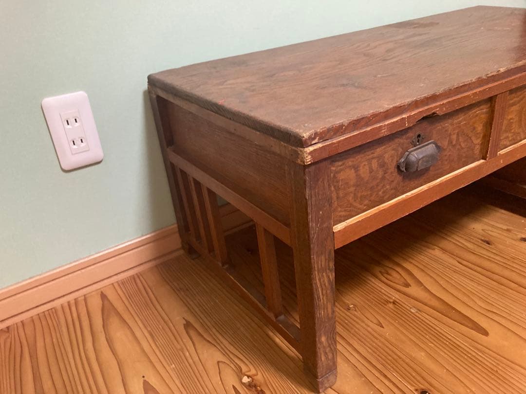 昭和レトロ　木製文机　ローテーブル　16