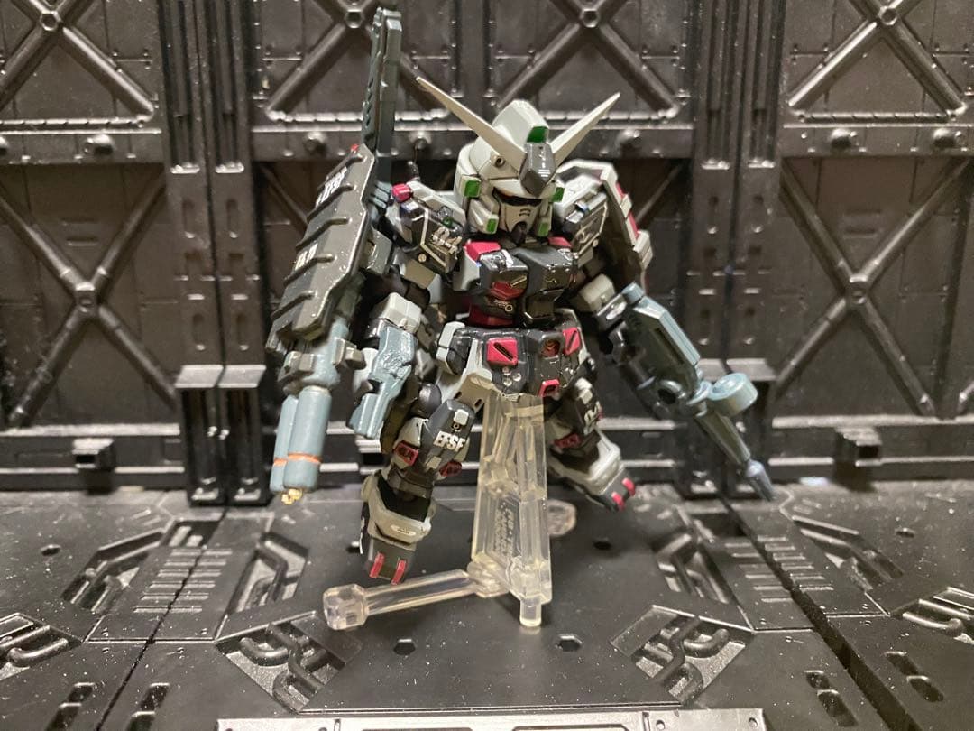 モビルスーツアンサンブル　改造　FAガンダム7号機サンダーボルトカラー完成品