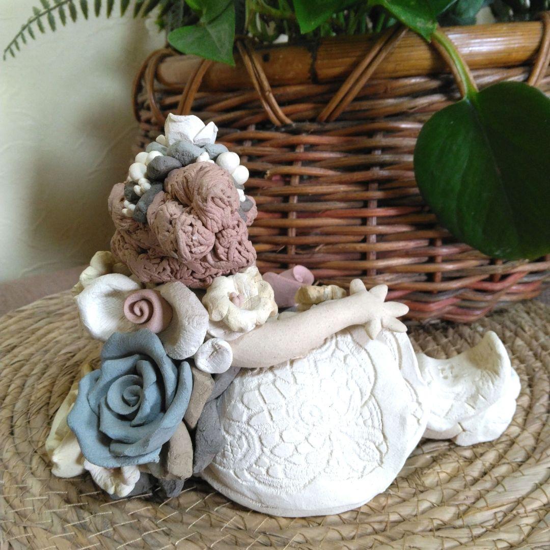 【SALE】笠間焼 陶芸 小林一富美作 森の妖精 ウエディング♡