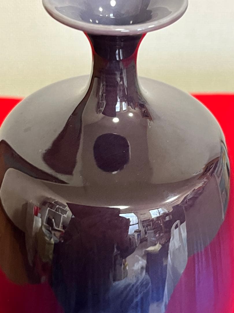 【特価】柳雨軒 三代 人間国宝 徳田八十吉（正彦銘）壺 高約21.5㎝ T260