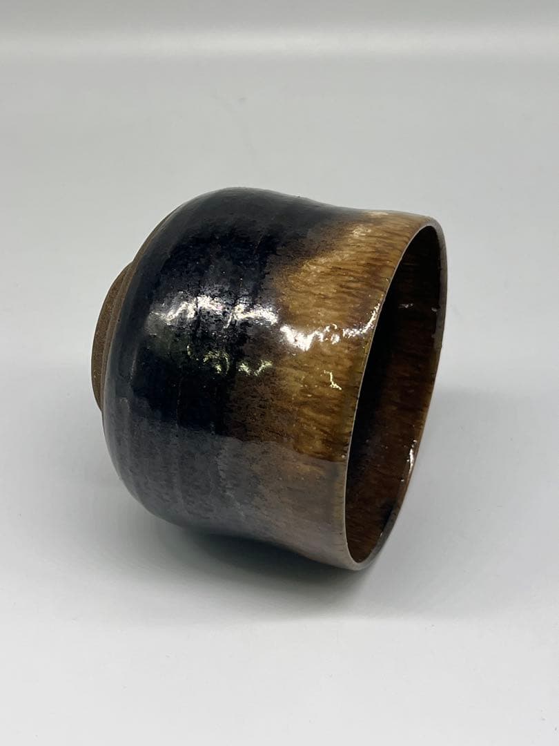 古美術　黒釉茶碗　在銘 M—4