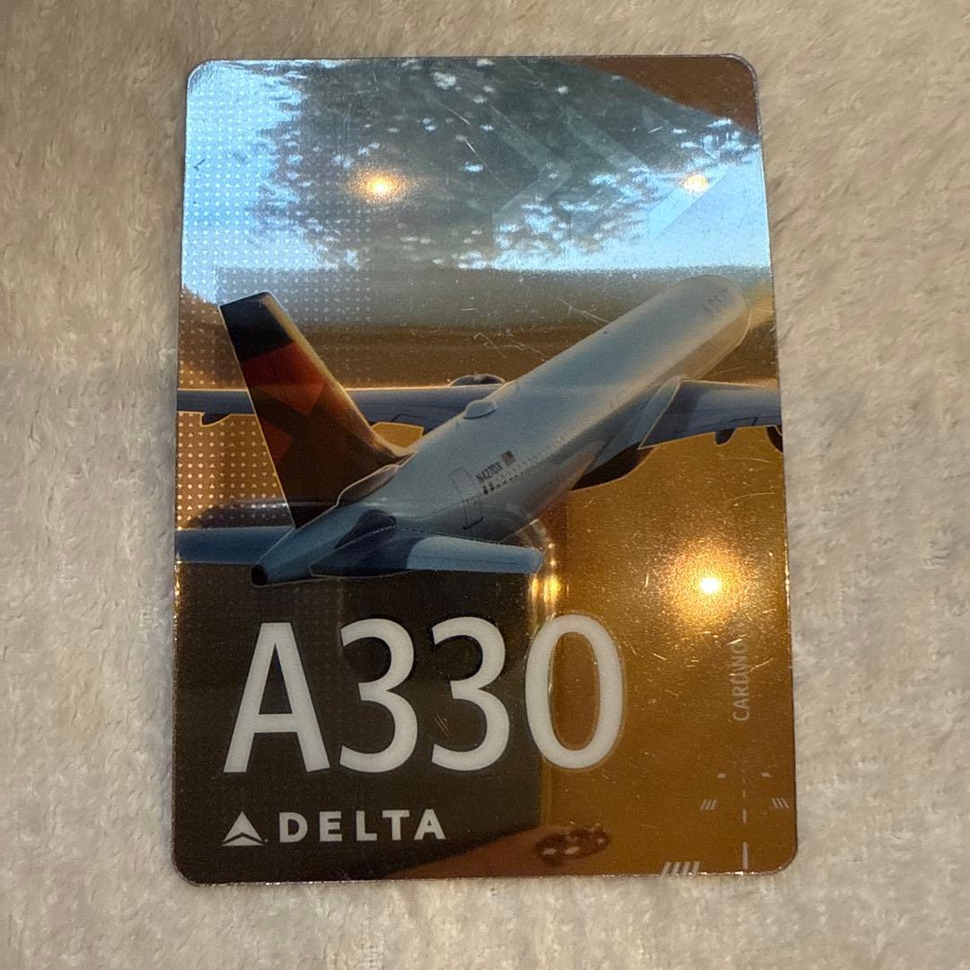 デルタ航空　トレーディングカード2枚セット　新品　レア　入手困難