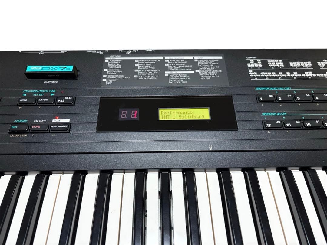 YAMAHA シンセサイザー DX7S 純正ソフトケースとROM付き美品