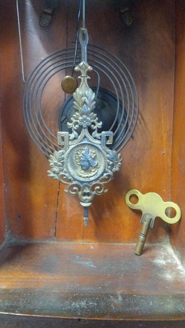 古い柱時計   ⑫