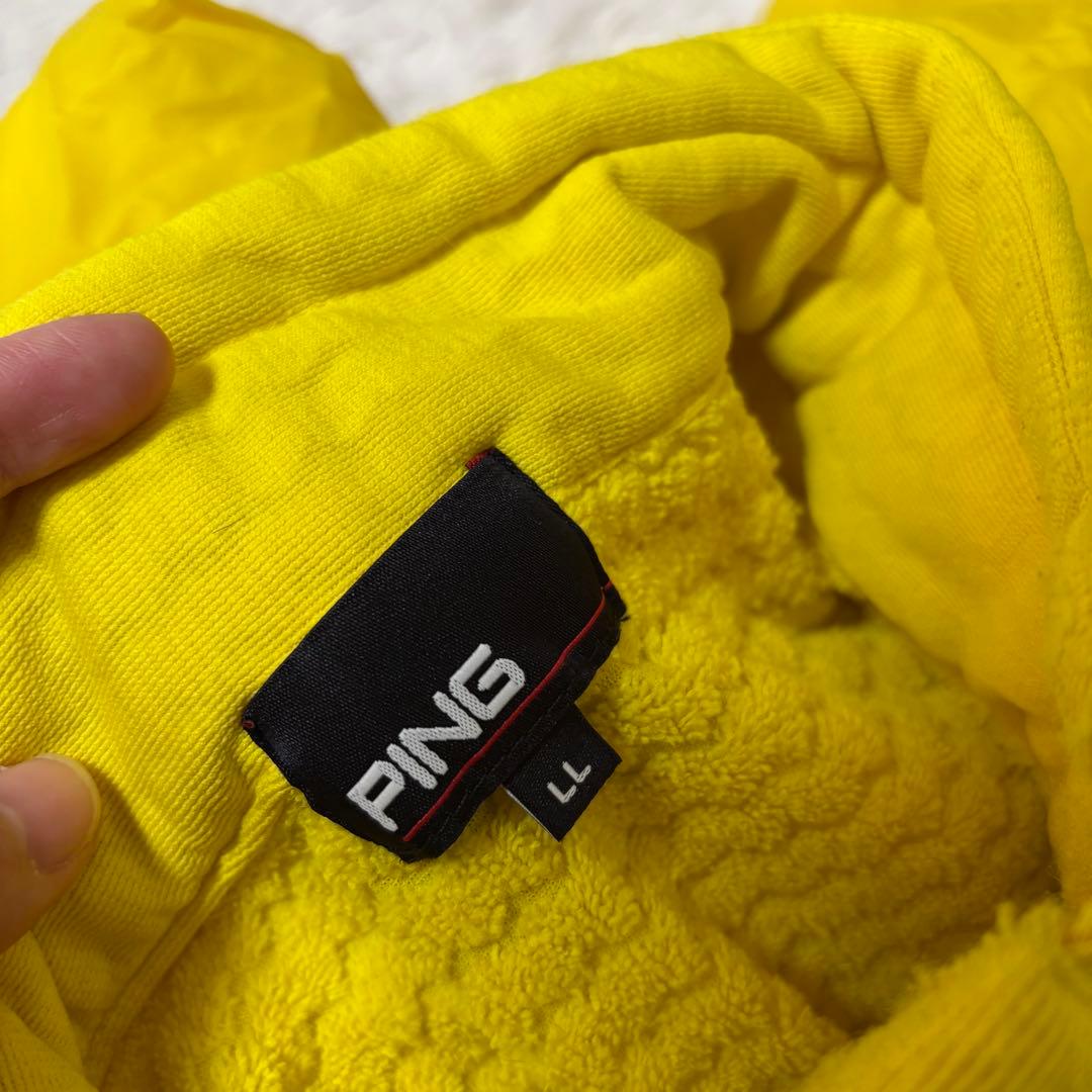 PING ピン スニード ツインスニード イエロー 防風 ビックロゴ ブルゾン