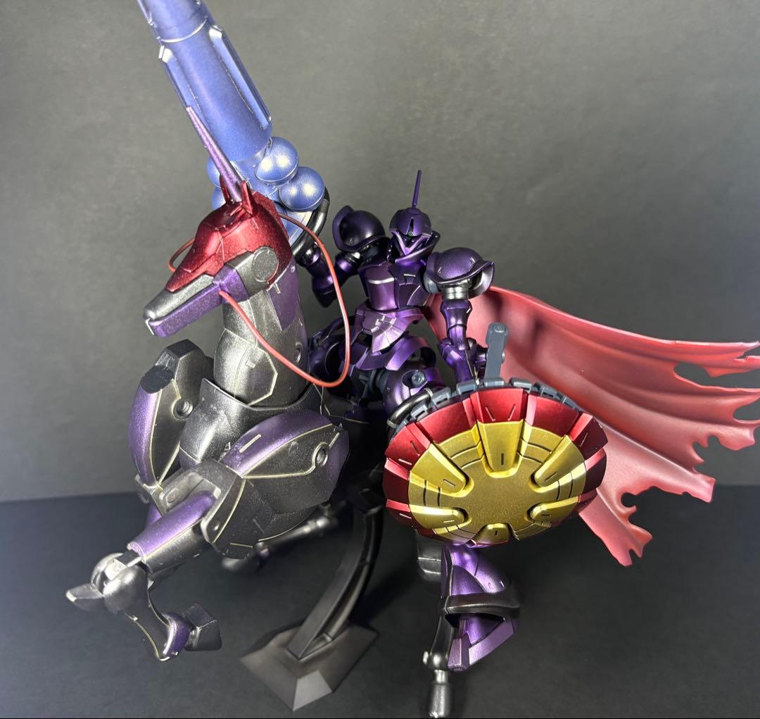 エグザベ専用ギャン×風雲再起　 ミキシング　全塗装完成品