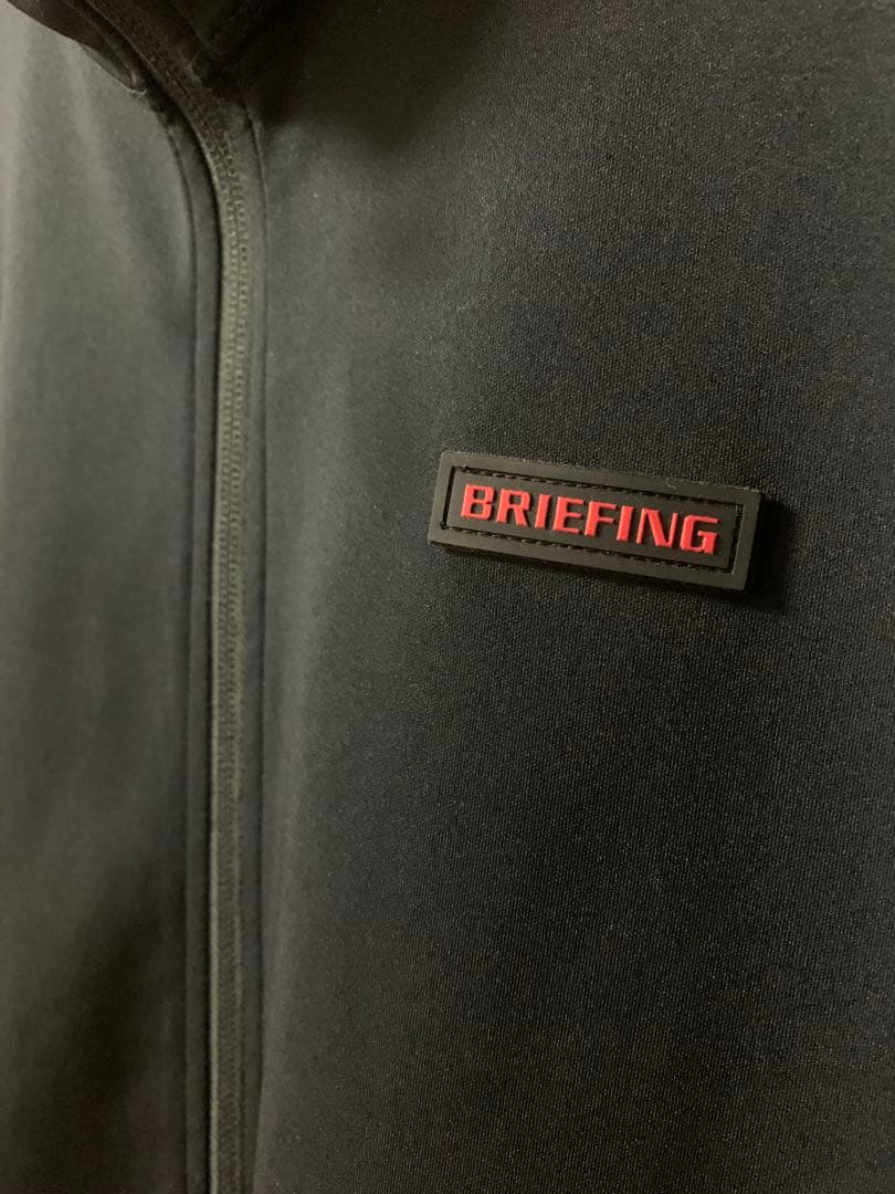 ブリーフィング フルジップ ダブルジップ ベスト ３Dロゴ エンボスロゴ XL