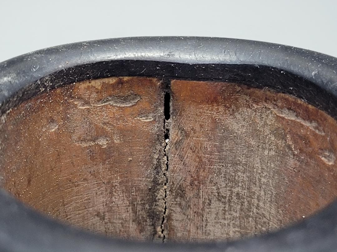 竹製 筆筒 明清時代 高さ約13.1cm